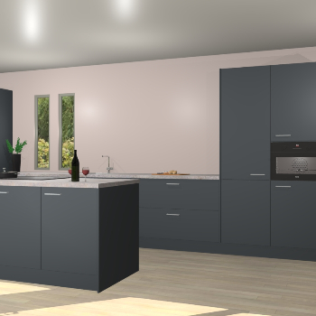 Onyxgrijze keuken Krakor 76328