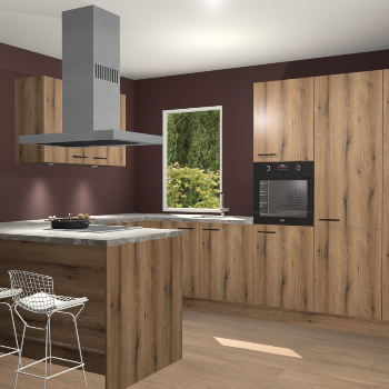 Goud Eiken keuken Kalisz 58281