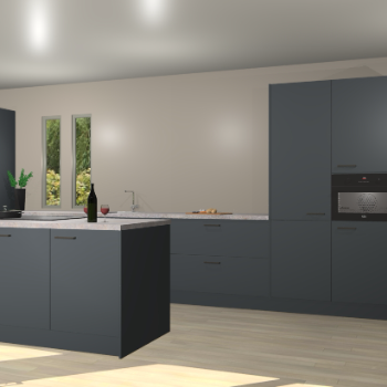 Onyxgrijze keuken Krakor 76331