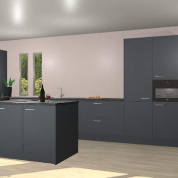 Onyxgrijze keuken Krakor 76344