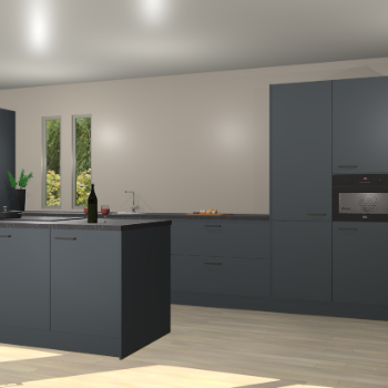 Onyxgrijze keuken Krakor 76352