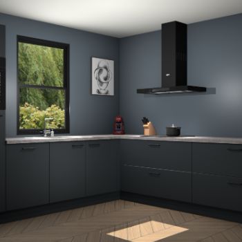 Onyxgrijze keuken Lublin 62966