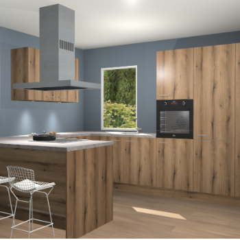 Goud Eiken keuken Kalisz 58307