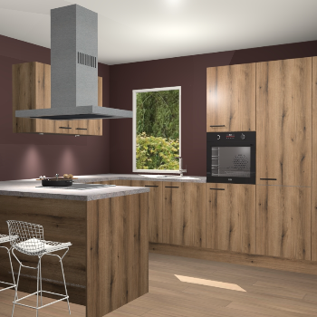 Goud Eiken keuken Kalisz 58310