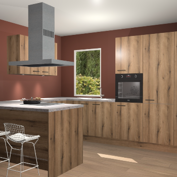 Goud Eiken keuken Kalisz 58311