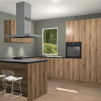 Goud Eiken keuken Kalisz 58333