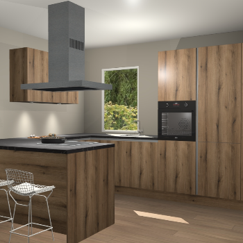 Goud Eiken greeploze keuken Kalisz 58335