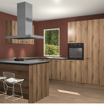 Goud Eiken keuken Kalisz 58338