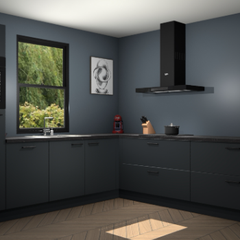 Onyxgrijze keuken Lublin 62988