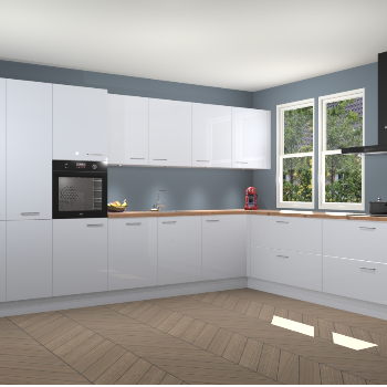 Sneeuwwitte hoogglans keuken Opole 58754