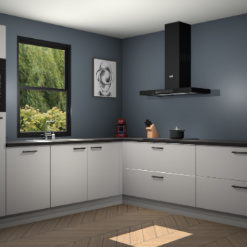 Zijdegrijze keuken Lublin 64096