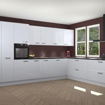 Sneeuwwitte hoogglans keuken Opole 59027