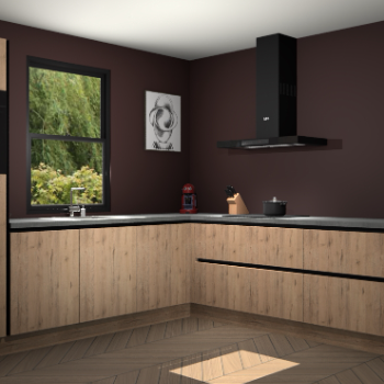 Madera Natuur greeploze keuken Lublin 63020