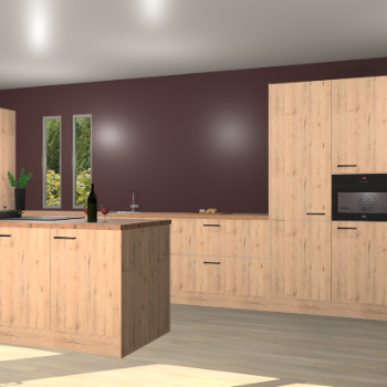 Madera natuur keuken Krakor 76514