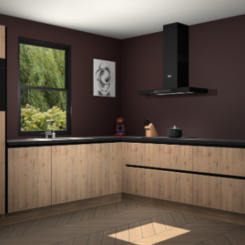 Madera Natuur greeploze keuken Lublin 63050