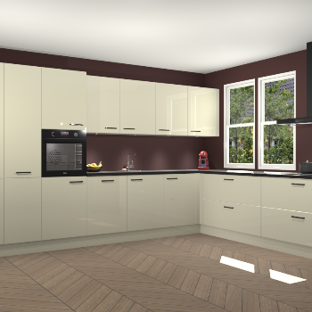 Magnolia hoogglans keuken Opole 59872