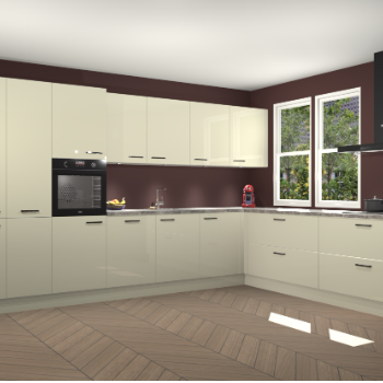 Magnolia hoogglans keuken Opole 59873