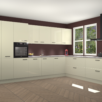 Magnolia hoogglans keuken Opole 59874