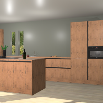 Astoria eiken greeploze keuken Krakor 76669