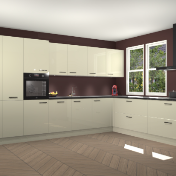 Magnolia hoogglans keuken Opole 59875