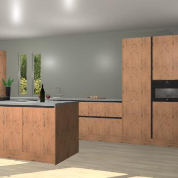 Astoria eiken greeploze keuken Krakor 76682