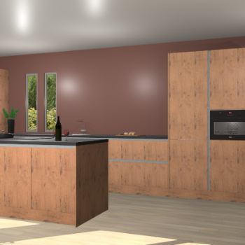 Astoria eiken greeploze keuken Krakor 76685