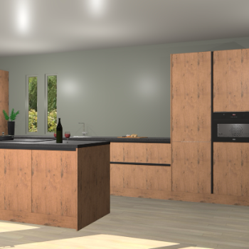 Astoria eiken greeploze keuken Krakor 76688