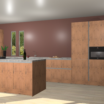 Astoria eiken greeploze keuken Krakor 76698