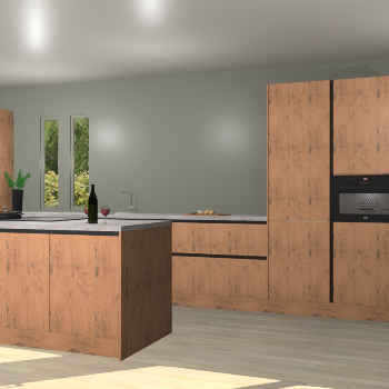 Astoria eiken greeploze keuken Krakor 76731