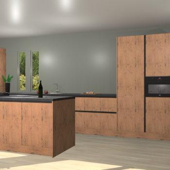 Astoria eiken greeploze keuken Krakor 76758