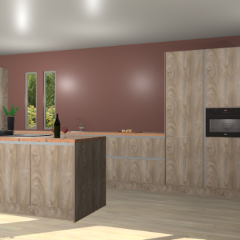 Cantaro eiken greeploze keuken Krakor 76846