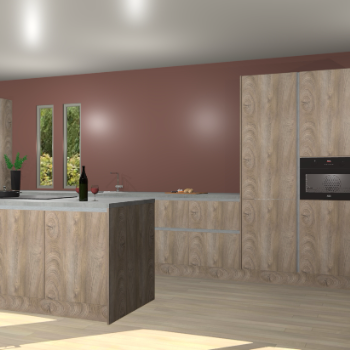 Cantaro eiken greeploze keuken Krakor 76859