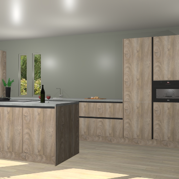 Cantaro eiken greeploze keuken Krakor 76862