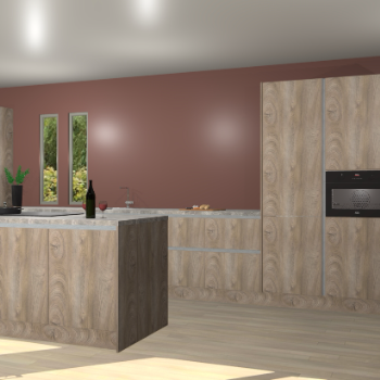 Cantaro eiken greeploze keuken Krakor 76883