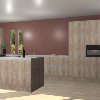 Cantaro eiken greeploze keuken Krakor 76896