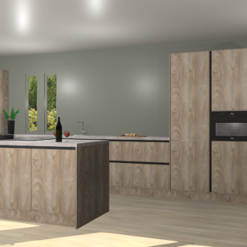 Cantaro eiken greeploze keuken Krakor 76899