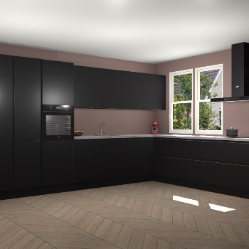 Zwarte greeploze keuken Opole 60660