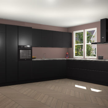 Zwarte greeploze keuken Opole 60659