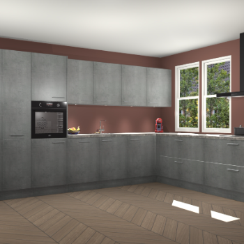 Beton Parelgrijs  keuken Opole 61047