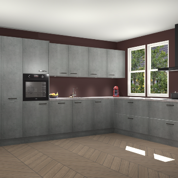 Beton Parelgrijs  keuken Opole 61069