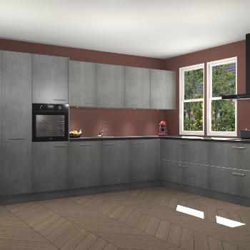 Beton Parelgrijs  keuken Opole 61049