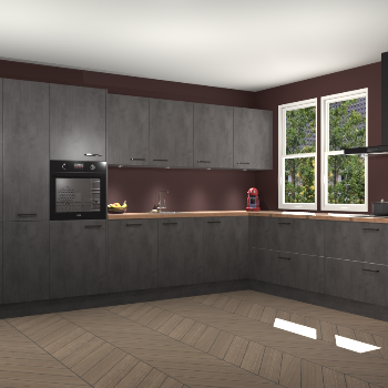 Beton Antraciet keuken Opole 60758