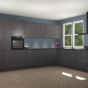 Beton Antraciet keuken Opole 61574