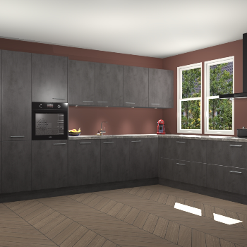 Beton Antraciet keuken Opole 61568