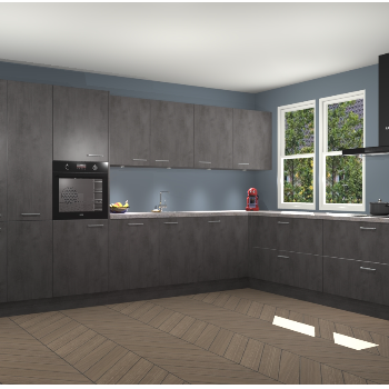 Beton Antraciet keuken Opole 61577