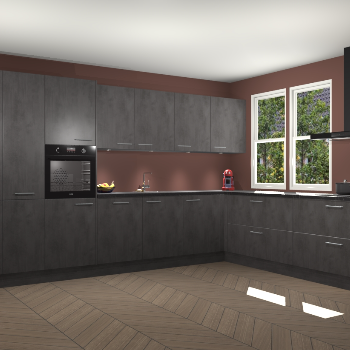 Beton Antraciet keuken Opole 61571