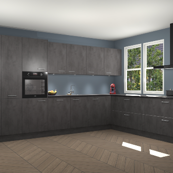 Beton Antraciet keuken Opole 61579