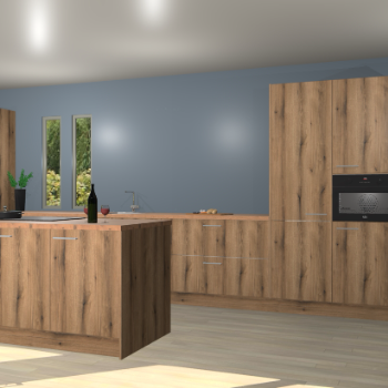 Goud eiken keuken Krakor 76990