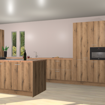 Goud eiken keuken Krakor 76991