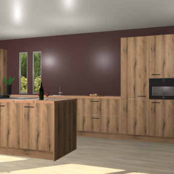 Goud eiken keuken Krakor 76993